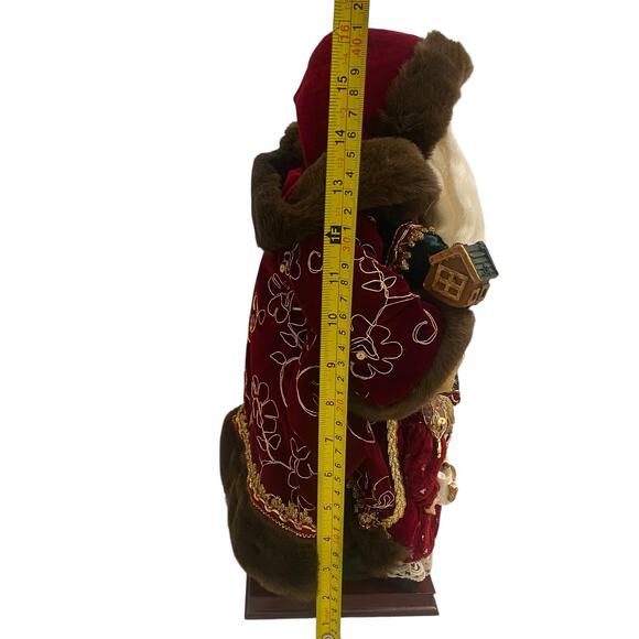 NIB GRANDEUR NOEL 16" Fabric Santa Claus VTG 2001 Christmas Toys Collector's Ed. - Picture 12 of 16